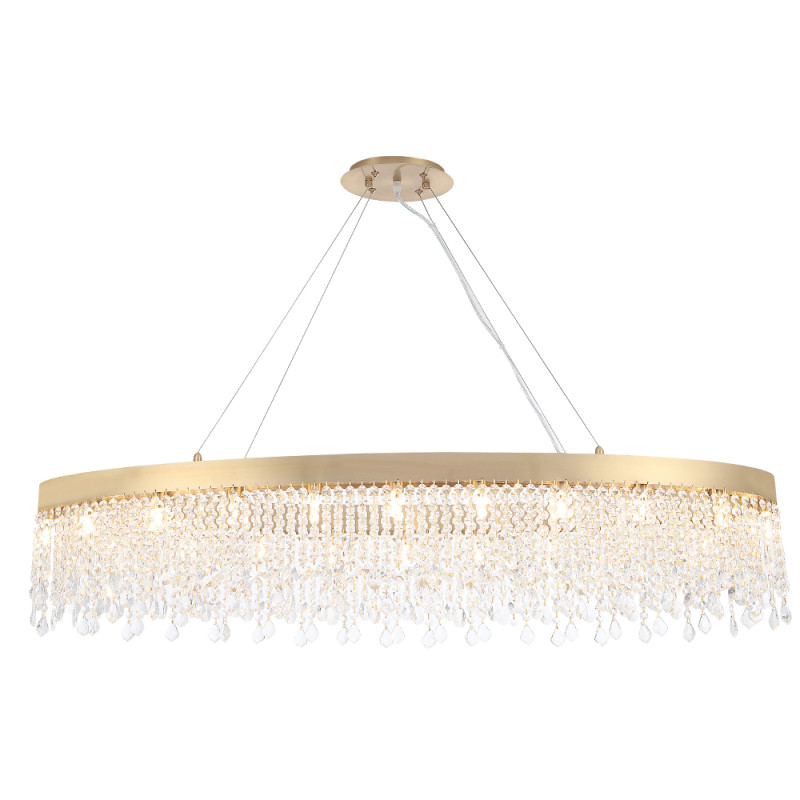 Светильник 120*35 см (овал), Crystal Lux AQUA SP20, латунь