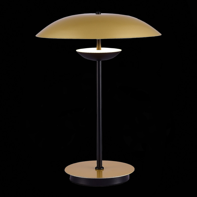 Настольная лампа 35 см, 12W, 3000K ST LUCE ARMONICO SL6502.204.01 Золотистый/Черный