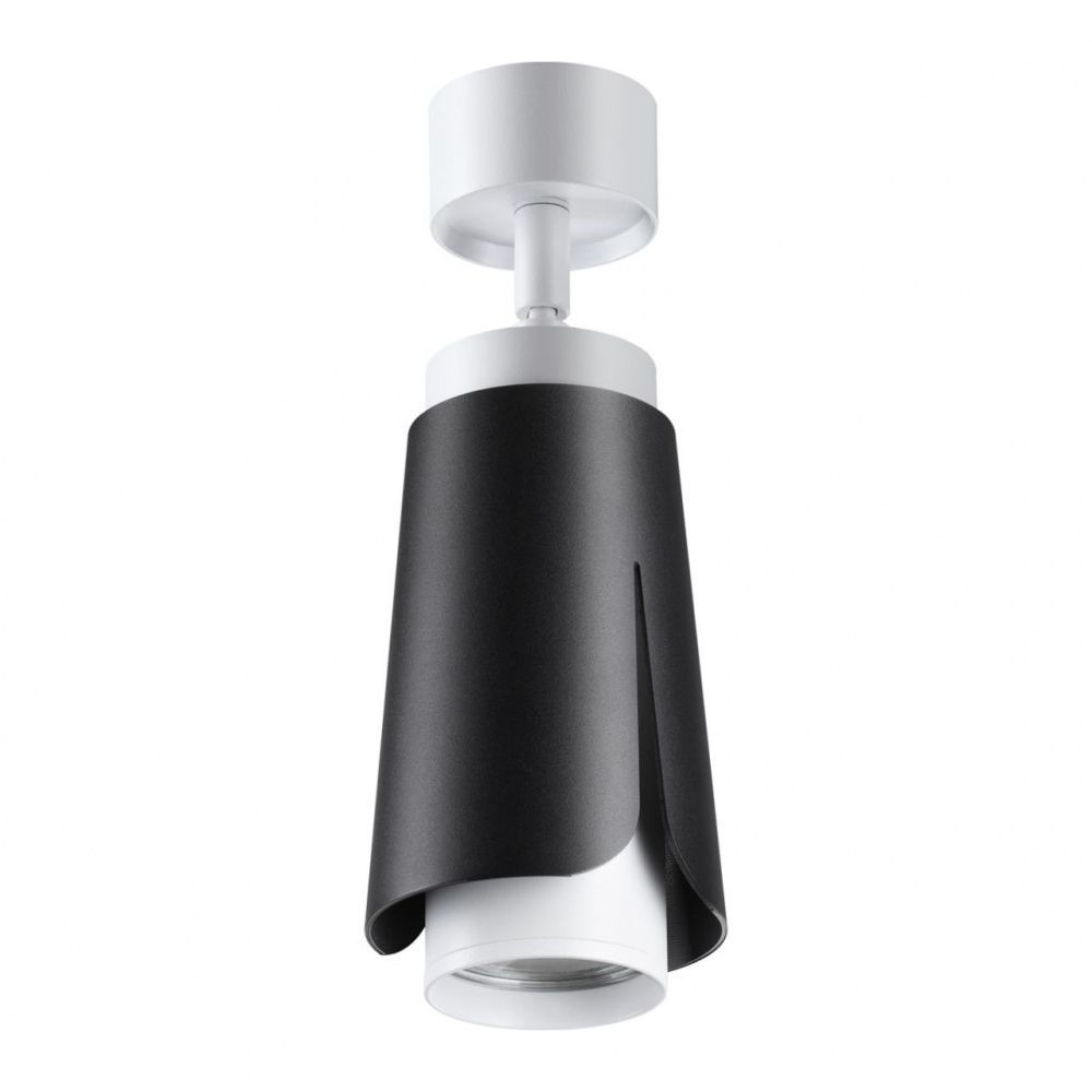 Светильник 8 см, Novotech Tulip 370828, черный-белый
