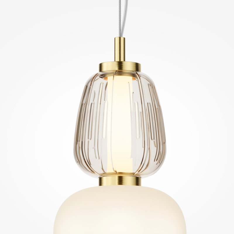 Подвесной светильник 17*17*378 см, LED, 32W, 3000К, Maytoni Pattern MOD267PL-L32G3K золотой