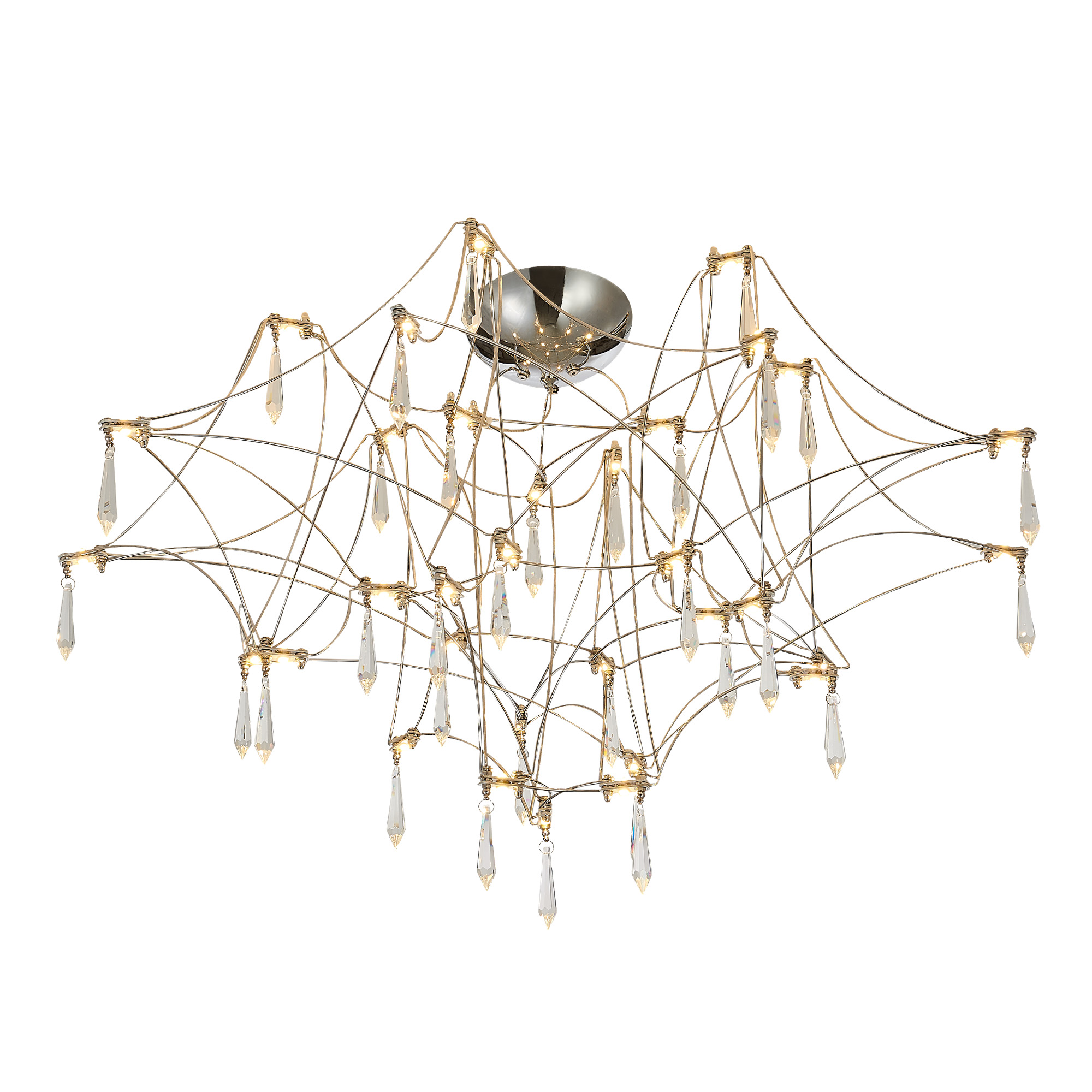 Светильник светодиодный 72*72*48- см, *LED, 28W, 3000K ST Luce Gravetta SL6601.102.78, хром