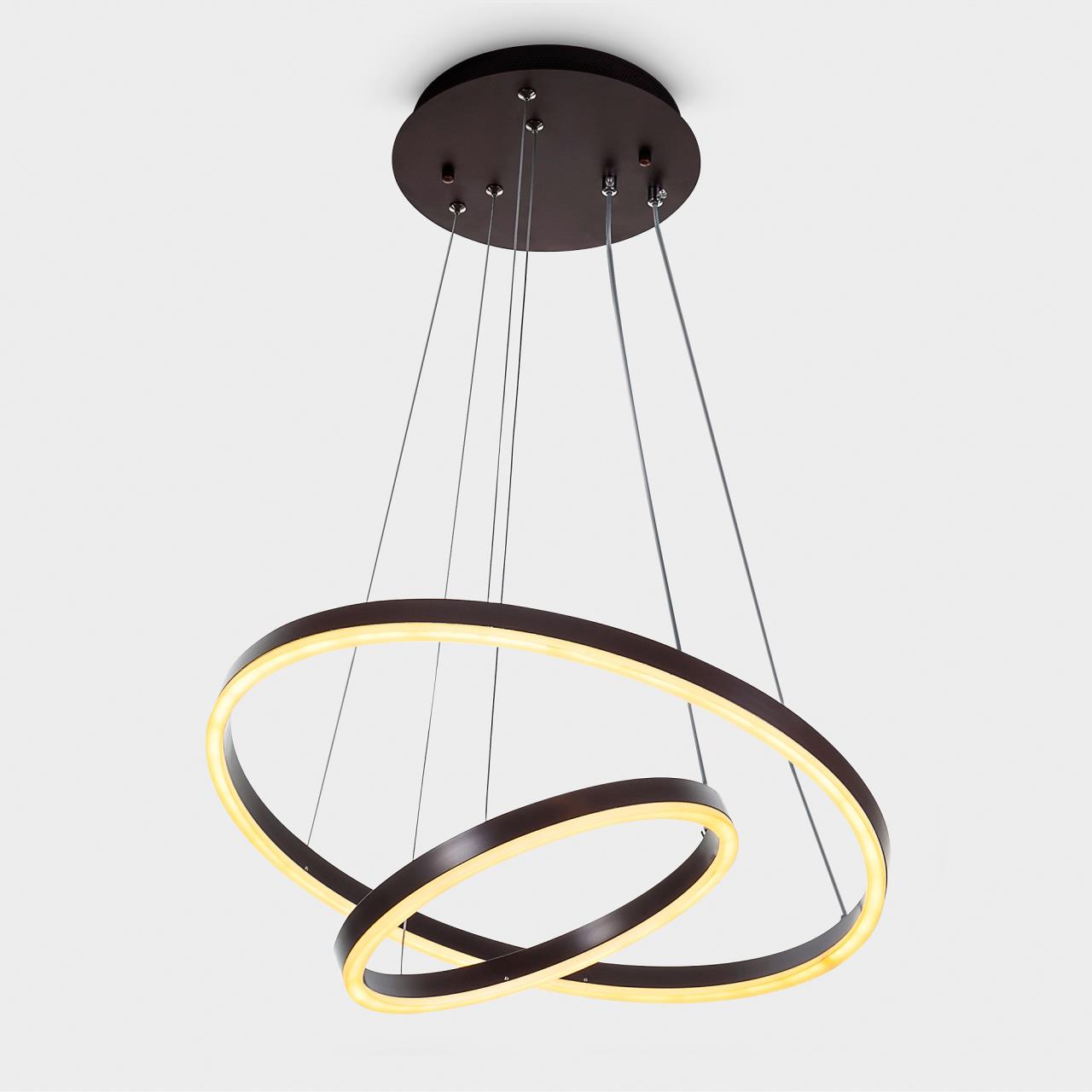 Подвесной светильник **120 см, LED 100W, 3000 / 6000K, Коричневый LED4U L55000-2HL BR