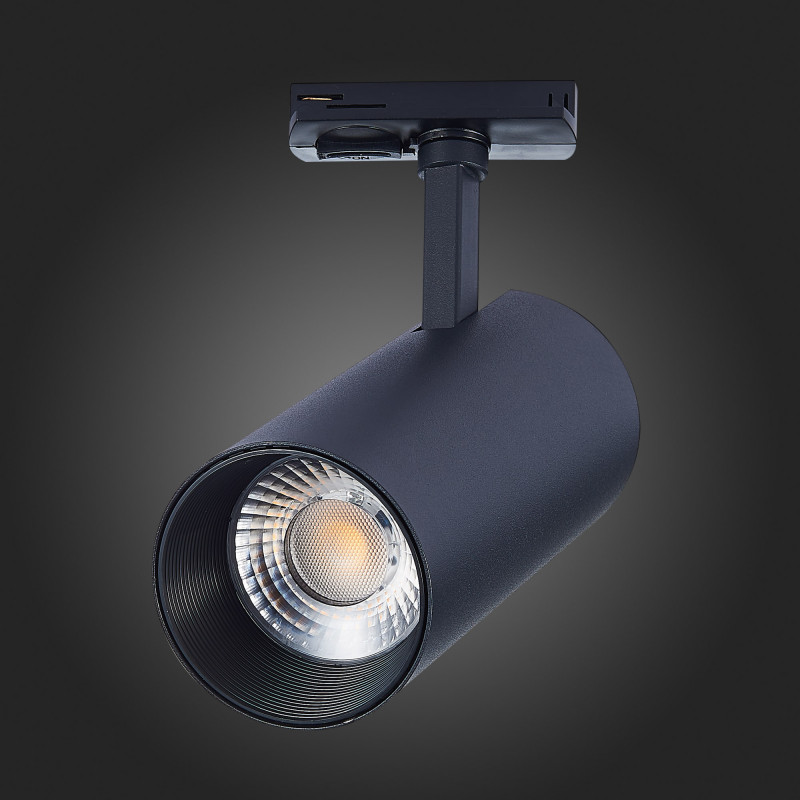 Трековый светильник 18*8 см, 30W, 3000K ST LUCE ST350.436.30.36 Матовый черный