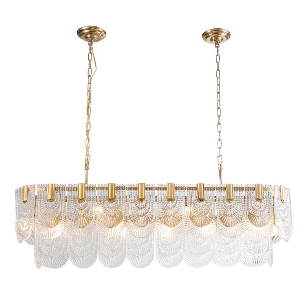 Люстра 120*32*125 см, 10*E14 Gerhort G21067/10AB, Античная бронза