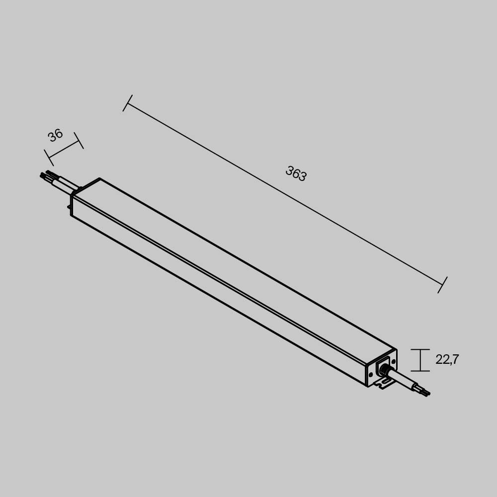 Источник напряжения 24V PSL017-200W-DALI-DT6-IP67 Maytoni Lighting control  725004