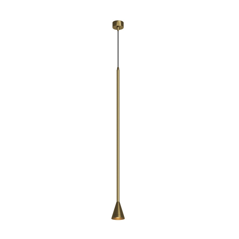 Подвесной светильник 7,5*7,5*182 см, 1*GU10, 40W, Maytoni Technical ARROW P064PL-01G-1 золотой