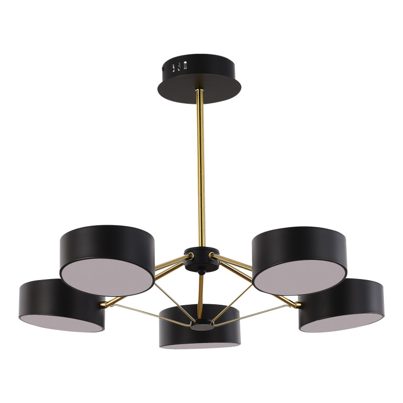 Светильник потолочный 67 см, 50W, 3000K-6000K  EVOLUCE  VALLE  SLE6005-402-05  Черный, Золотистый