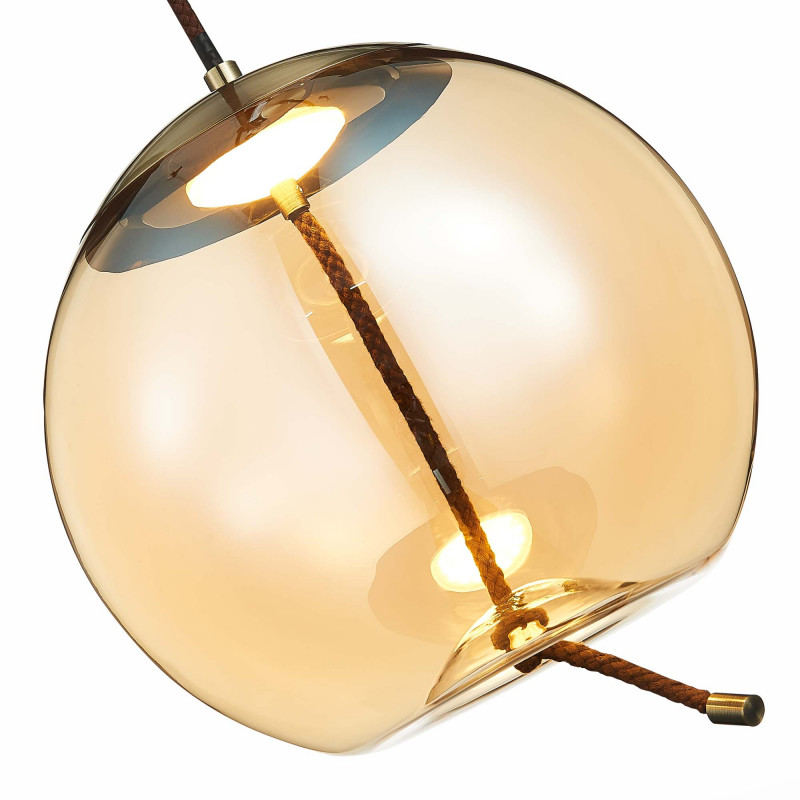 Люстра подвесная 30 см, 10W 3000K ST LUCE OZZIO SL6108.313.01 Бронза