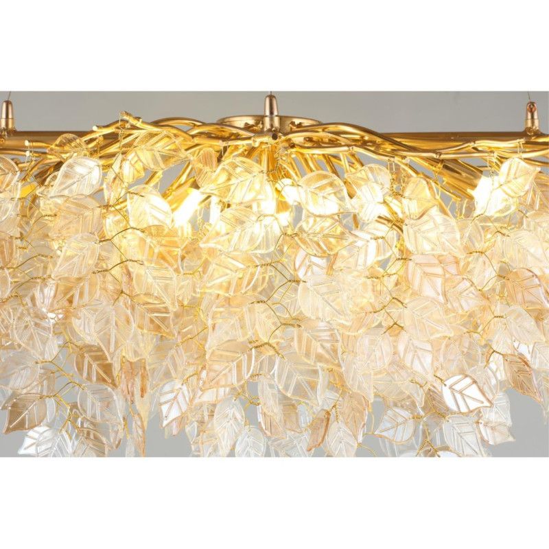 Подвесная люстра 120*60*80-150 см, 13*G9, 5W, Aployt Rochell APL.850.13.13, золотой