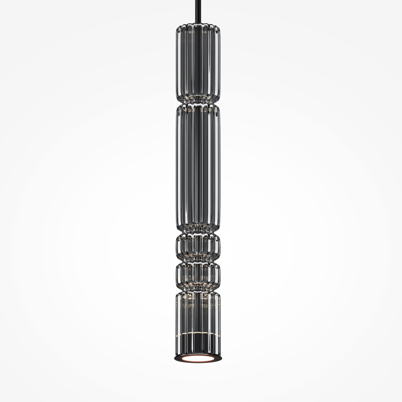 Подвесной светильник 8*8*384 см, LED, 12W, 3000К, Maytoni Ordo MOD272PL-L12B3K черный
