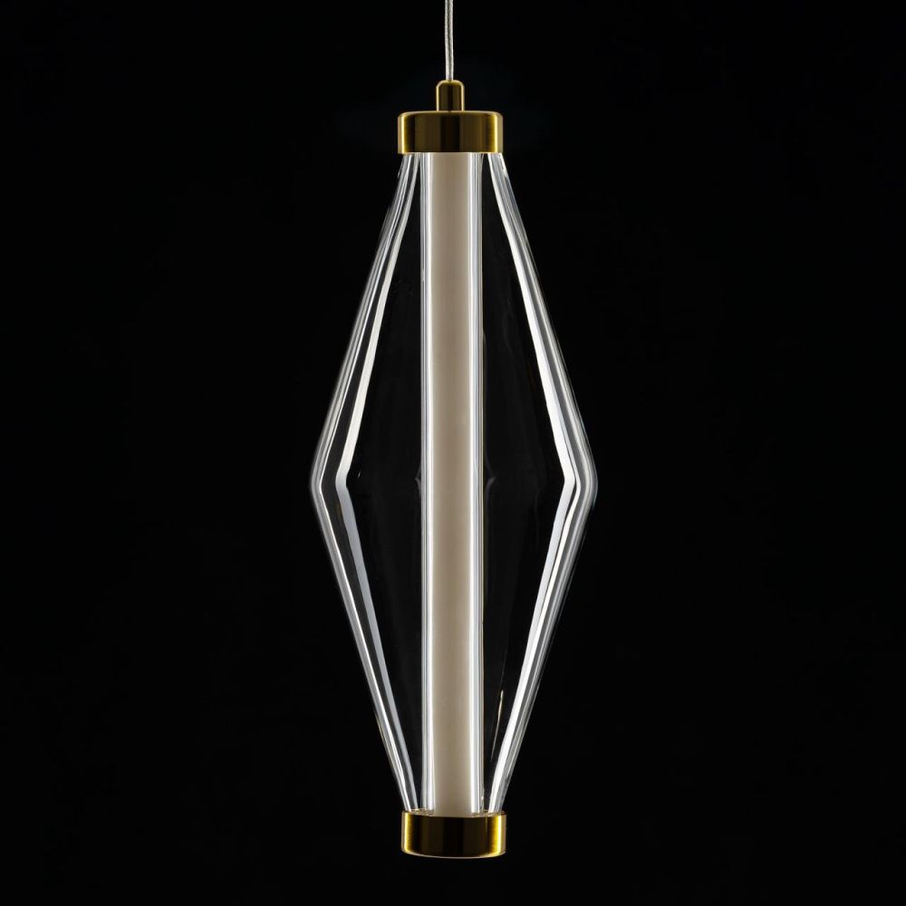 Подвесной светильник *12*45-165 см, *LED*5W, 3000K, Citilux Tanna CL253010, Латунь