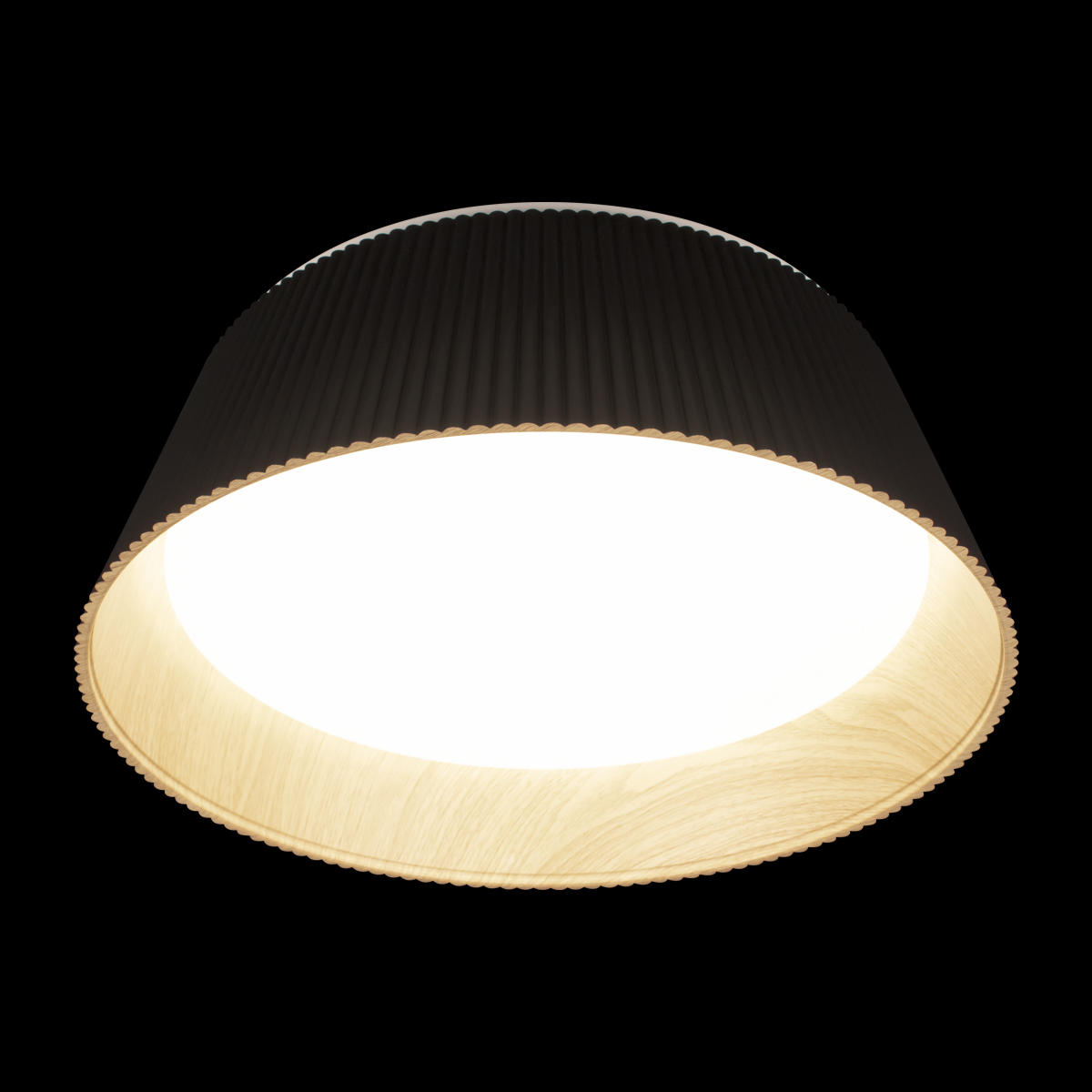 Потолочный светильник 46*16 см, 1*LED*24W 4000K черный, дерево LOFT IT Evans 10224 Black