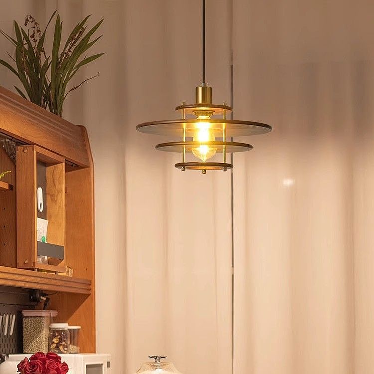 Светильник подвесной *25,5-200 см, 1*E27*7W, Lightera Simarron LE106L-35N, золотой