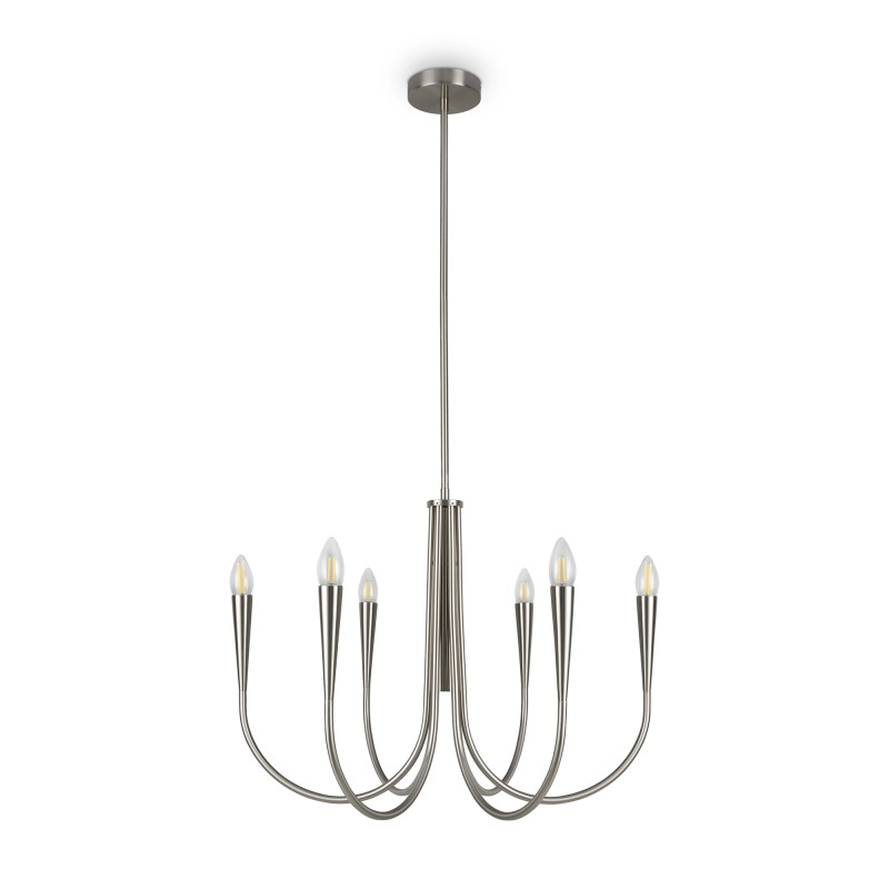 Светильник 63 см, Freya Branches FR5253PL-06N, никель