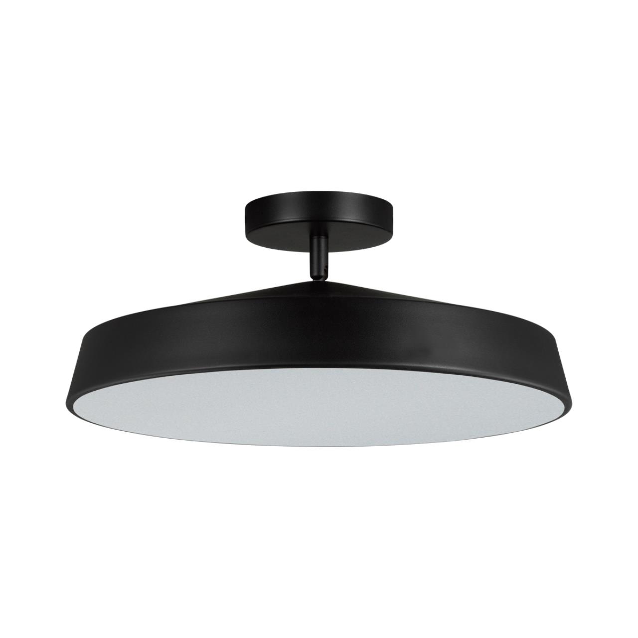 Потолочный светильник *40*16 см, LED 1*48W, 4000 К, Sonex Mira Black 7656/48L, белый/черный