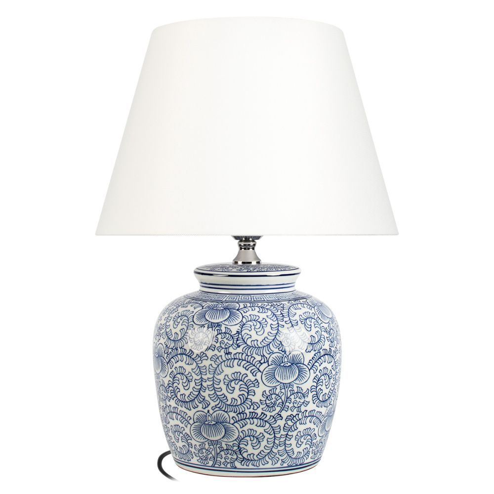 Настольная лампа 50 см, Loft IT Orchid 10491T Blue, керамика