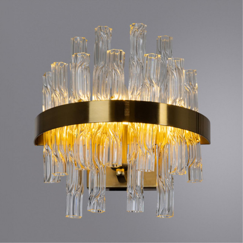 Бра 23*13 см, 1*E14*60W, К, Divinare Meadow Латунь 6053/17 AP-1