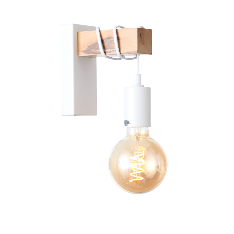 Светильник настенный 7 см, 60W,  EVOLUCE  BAGETTI SL1142.501.01  Белый, Светлое дерево