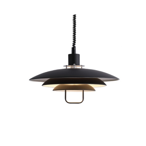 Светильник DZN-13340 ЧЕРНЫЙ  D380/H1500/1/E27/40W 3LAYER с подъёмным механизмом