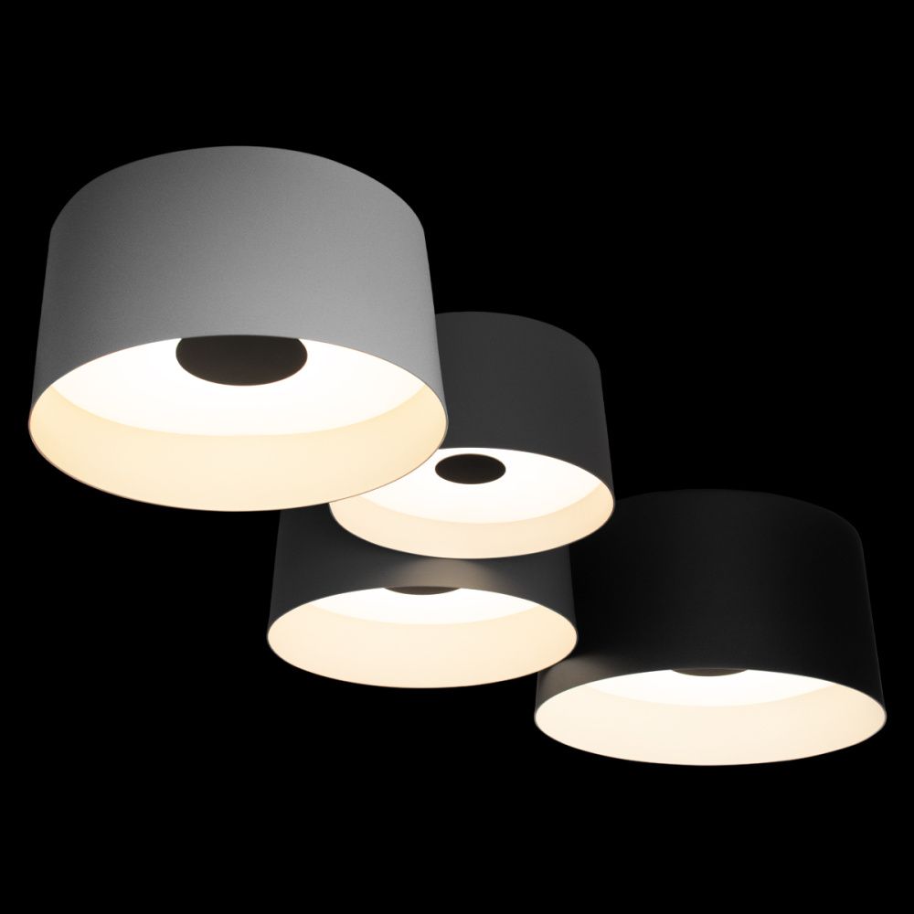 Светильник 88*45*18,5 см, 4*LED*47W, 4000K, Loft It Duo 10360/4, Белый, серый, черный