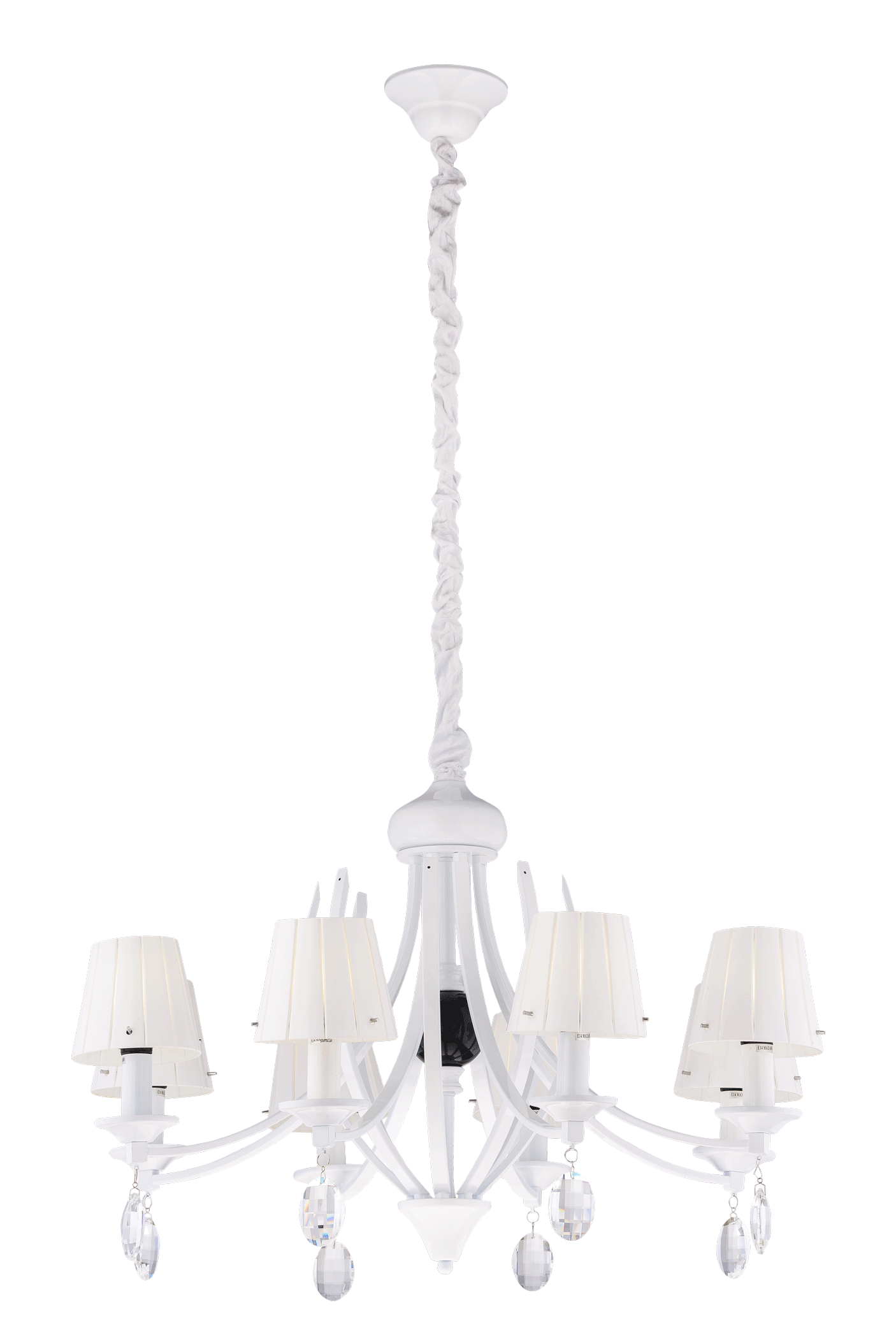 Люстра 800*500-1200, 8*E14, 60W Sfera Sveta Модерн 2019/8 WHITE, Белый