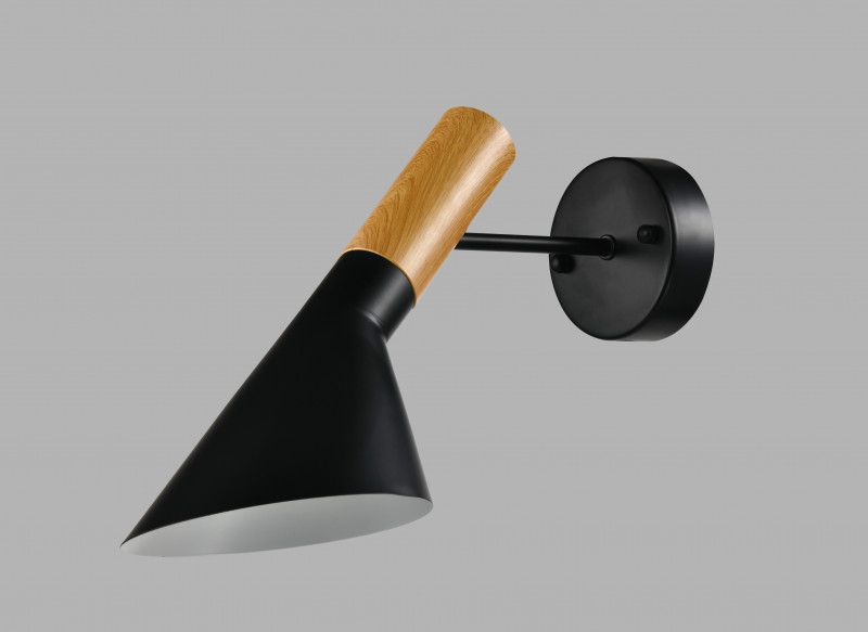 Настенный светильник 30,5*30 см, E27 60 W, Moderli Turin V10480-1W Черный