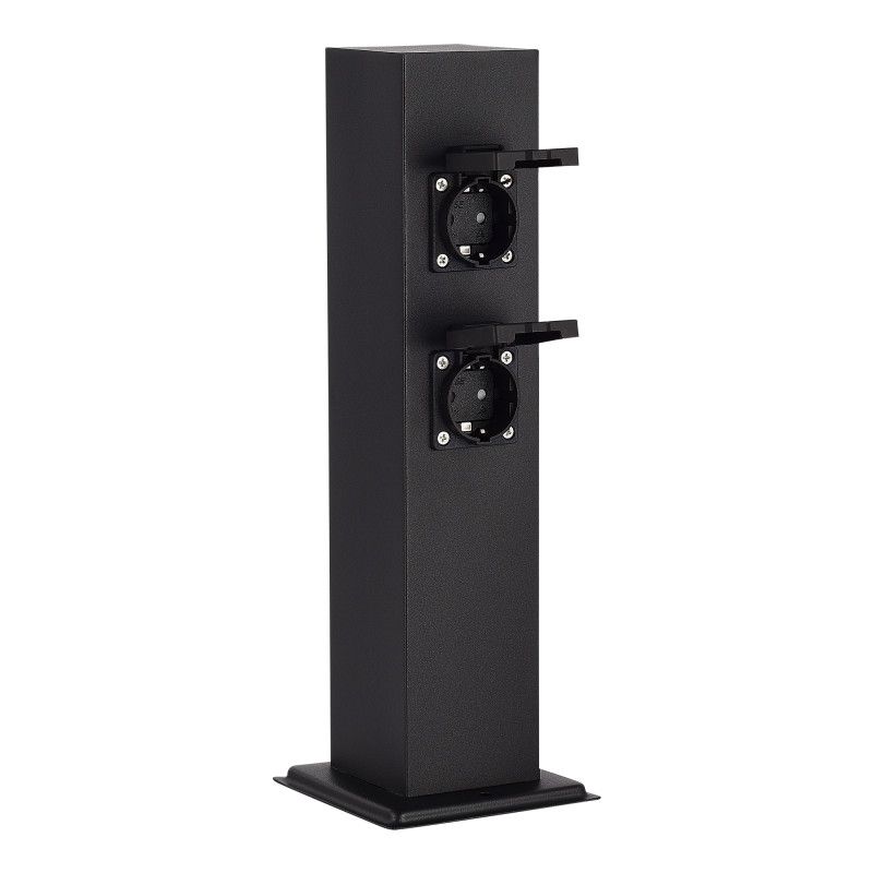 Уличный блок розеток 13*13*39 см, ST-Luce Socket SL9012.415.00, черный