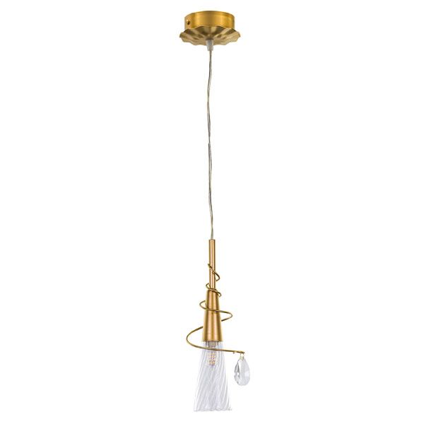 Подвесной светильник Lightstar Aereo 711011, золото, диаметр 7 см