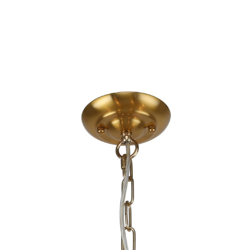 Люстра Favourite Argos 2773-6P, D820*H405/1435, латунь, плафоны из прозрачного стекла, декоративные элементы из прозрачного стекла