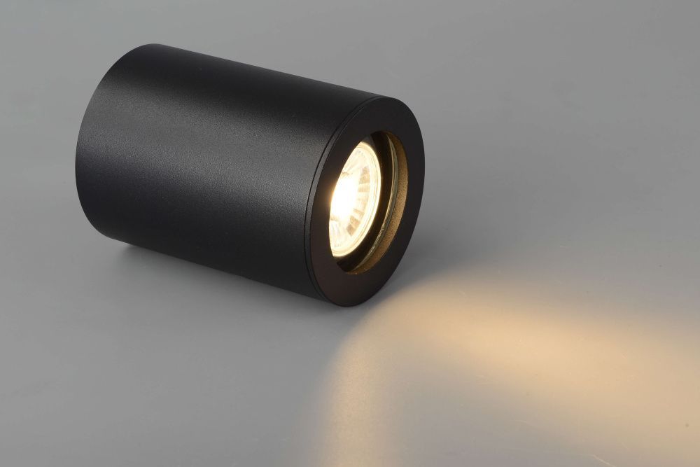 Светильник потолочный 8 см, Crystal Lux CLT 422C BL, черный