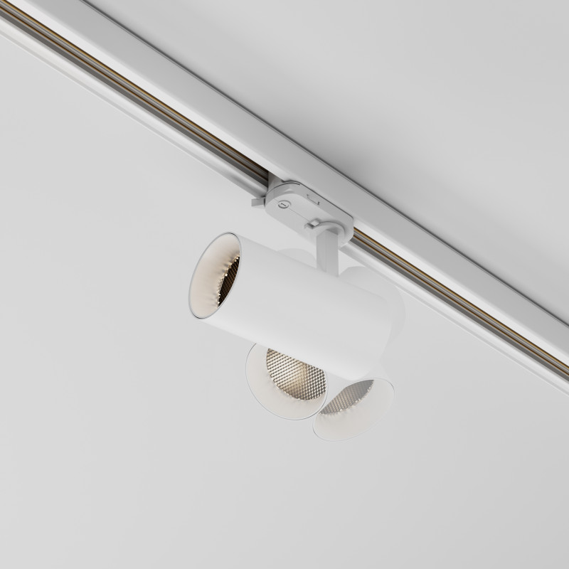 Трековый трехфазный светильник 6 см, 12W, 2700-5000K, Maytoni Focus Led TR197-3-12WCCT-M-W, белый