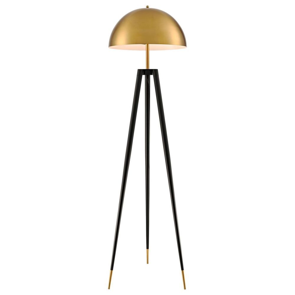 Торшер 165 см, Velante 482-405-02, черный-золото