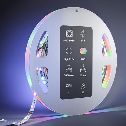 RGB/RGBW светодиодная лента Ultra 24В 5050 19,2Вт/м 4000К 5м IP20 201135 Maytoni  Led Strip, цена за метр, отгружается по  5 м