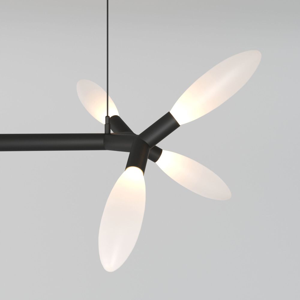 Светильник 120*78*32-52 см, 8*G9*20W, Eurosvet Covalent 30180, черный, a069156