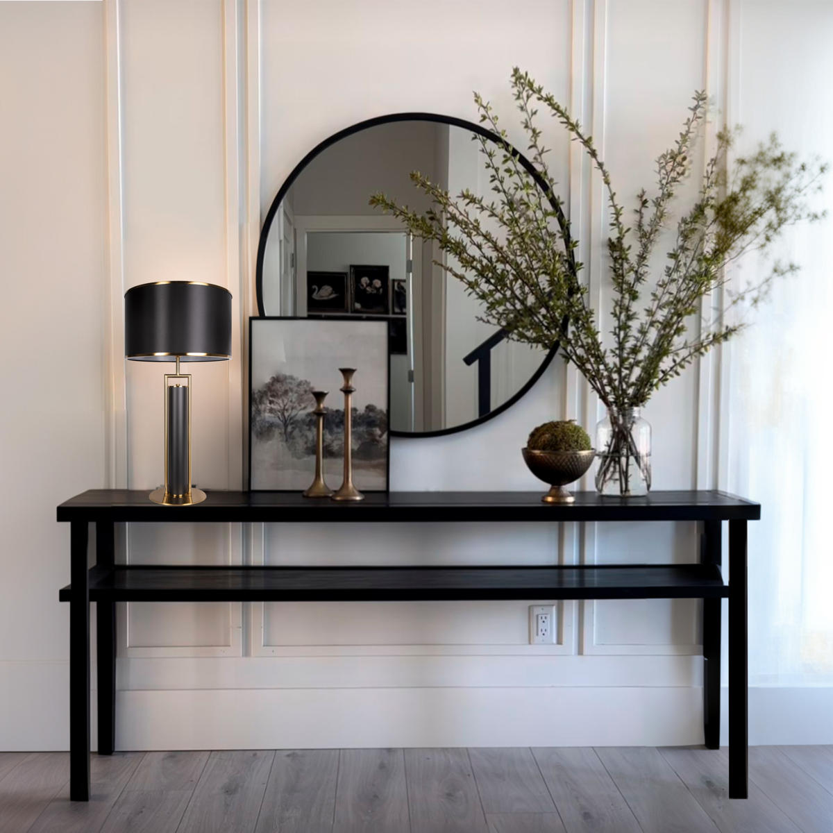 Настольная лампа 45*89 см, 1*E14*40W LOFT IT Bauhaus 10286 черный