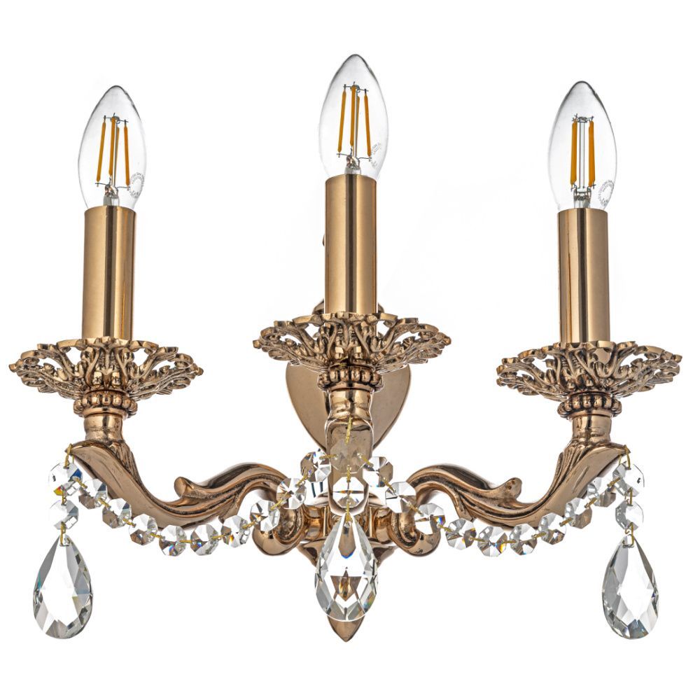 Бра *24*24 см, 3*E14*40W, Arti Lampadari Amelia Gb Amelia E 2.1.3.600 GB, Золото