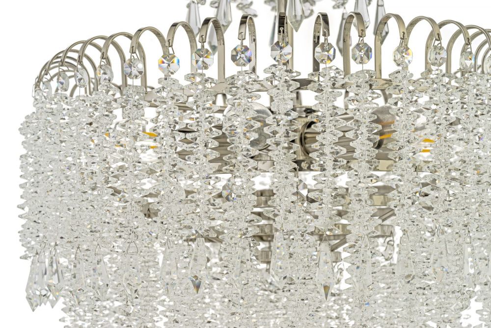 Люстра подвесная *40*45 см, 5*E14*40W, Arti Lampadari Daverio Nickel Daverio E 1.5.40.105 N, никель