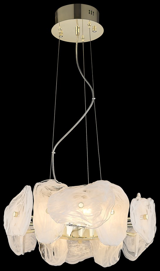 Светильник подвесной Wertmark Nicola WE159.12.303, 46*46 см, золото