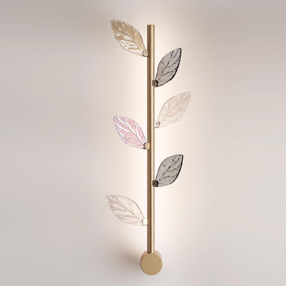 Настенный светильник 68 см, 5W, 3000K, Odeon Light L-vision Listva 5445/5WL, золото