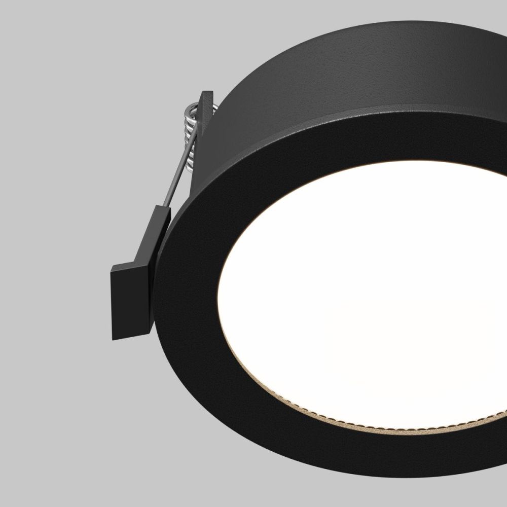 Встраиваемый светильник 10 см, вр 9 см, Maytoni Technical Downlight Orb DL130-GX53-B, черный