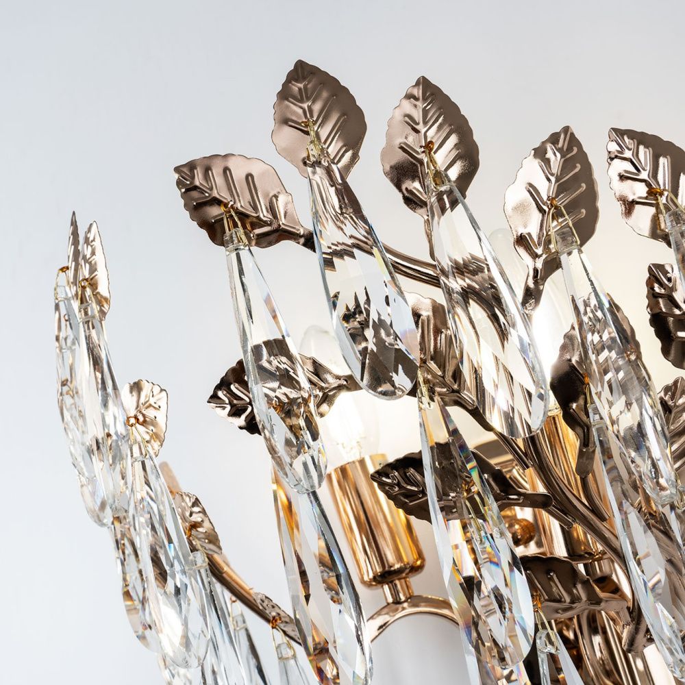 Настенный светильник 30*3*60 см, 2*Е14 MODELUX ML.6747.02 GD золото