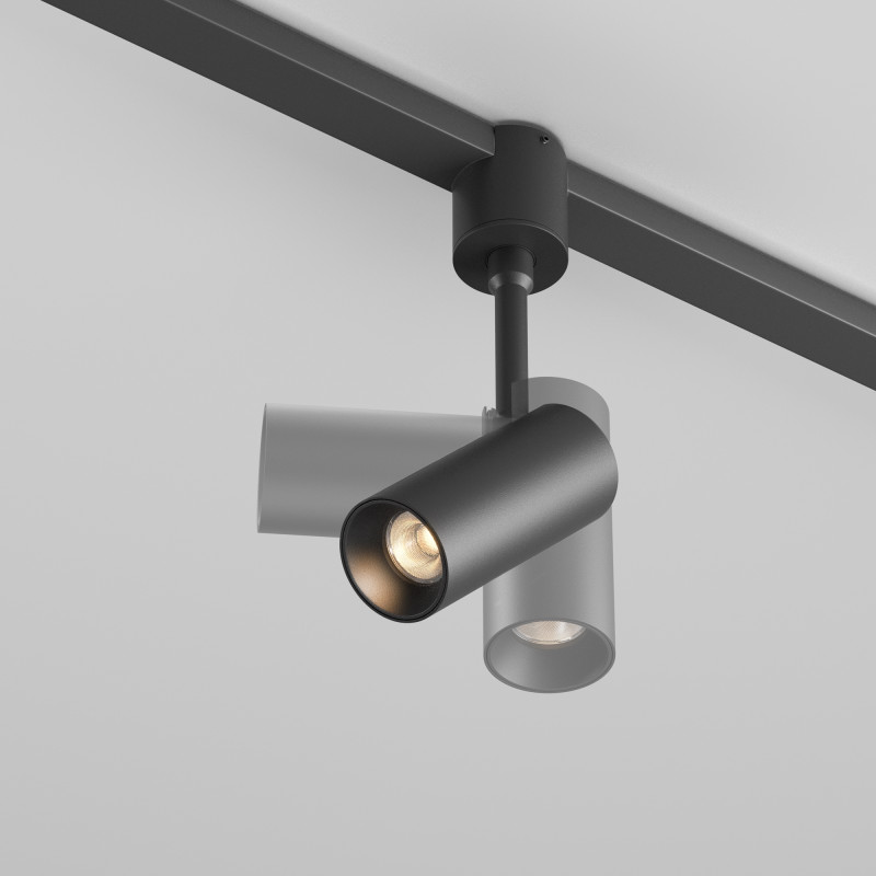 Трековый магнитный светильник 3 см, 5W, 3000K, Maytoni Focus Led TR163-1-5W3K-M-B, черный