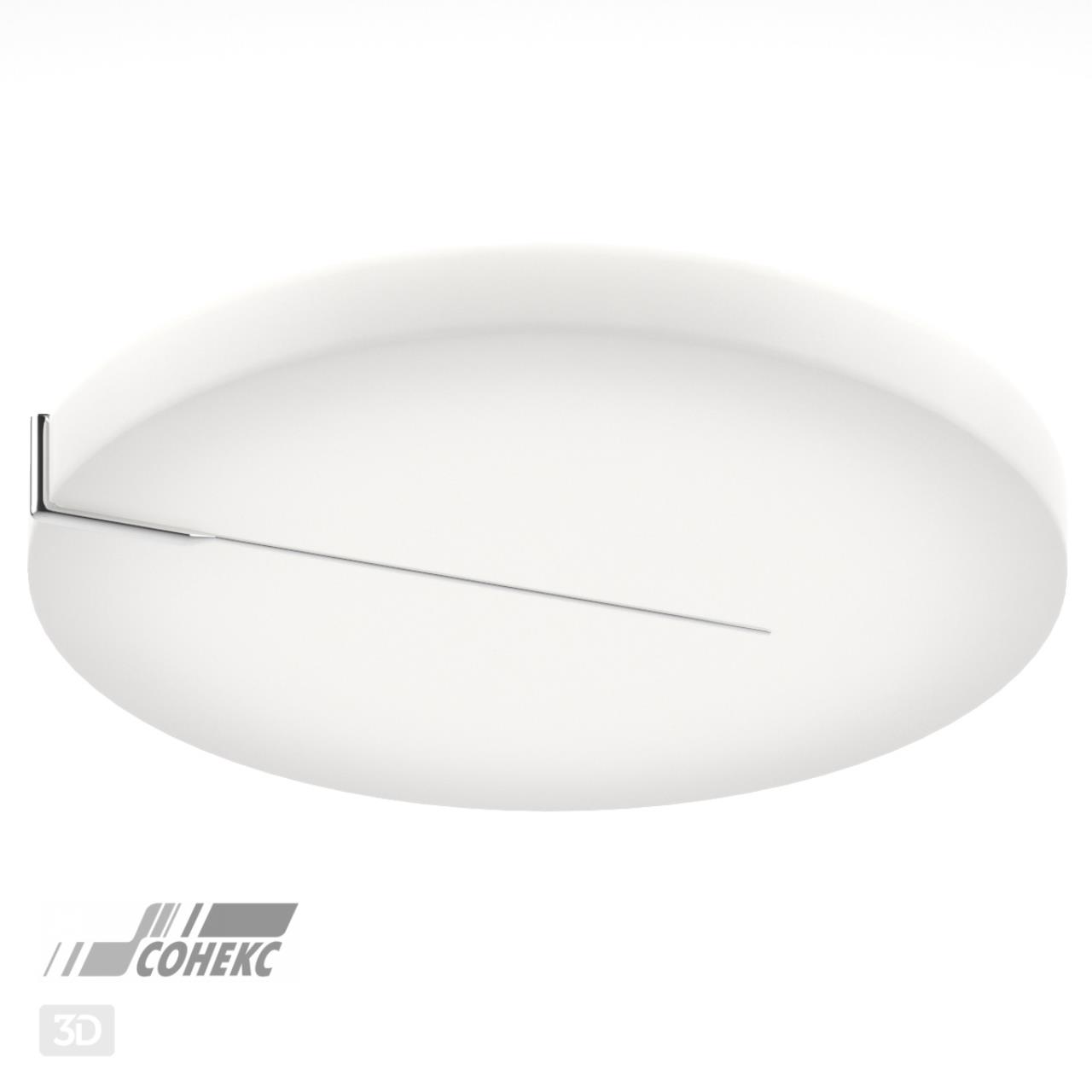 3086/EL SN Светильник пластик/хром LED 72Вт 3000-6000К D485 IP43 пульт ДУ PIN