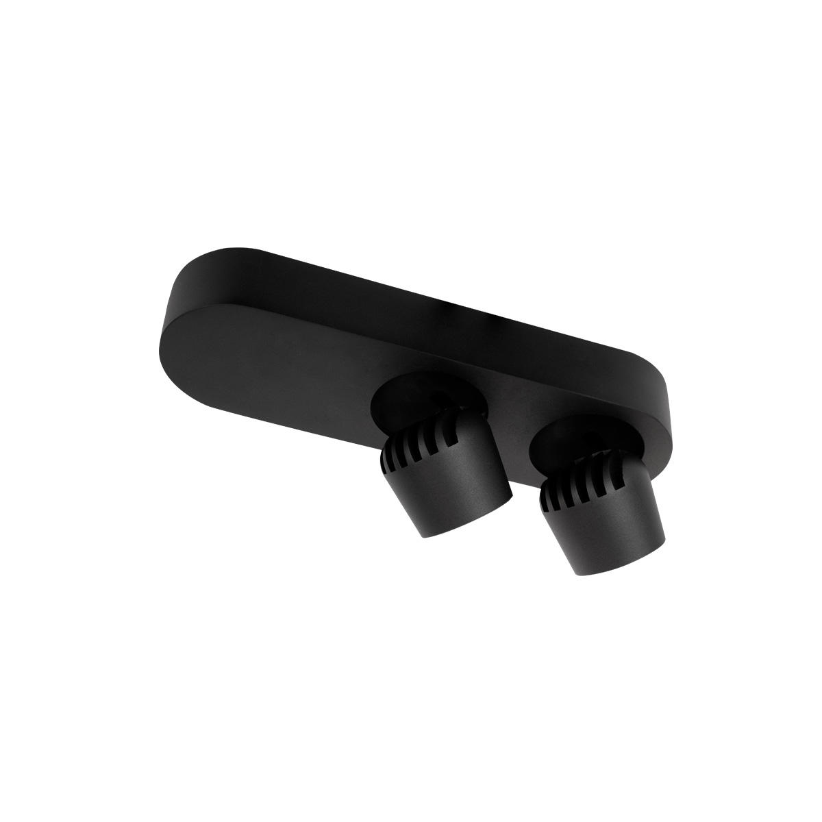 Накладной светильник 25*7,5*7 см, 2*LED*7W 4000K LOFT IT Quiet 10320/2 Black черный