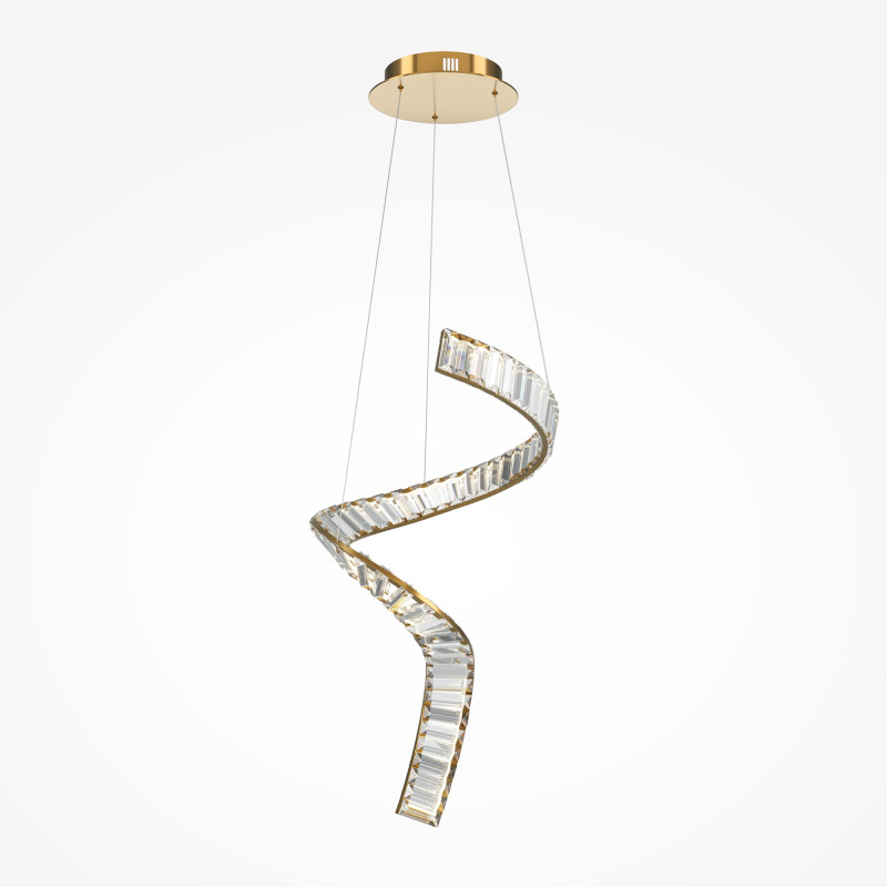 Подвесной светильник 45*45*374 см, LED, 48W, 3000К, Maytoni Krone P097PL-L48BS3K латунный