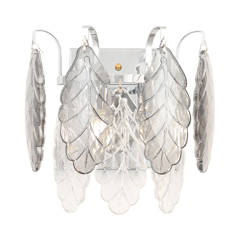 Бра 25*23 см, 2*E14*60W Хром Crystal Lux TREVI AP2 CHROME