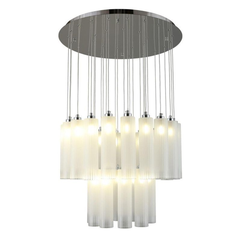 Подвесная люстра 60*60-110 см, 30*G9, 3W, Aployt Francesca APL.859.06.30, хром