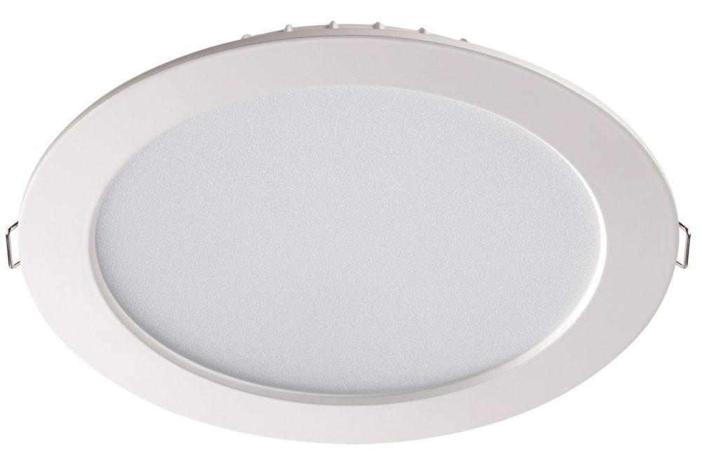 Светильник, 18 см, 20W, 4100К, белый, дневной свет, Novotech Luna 358031, встраиваемый светодиодный