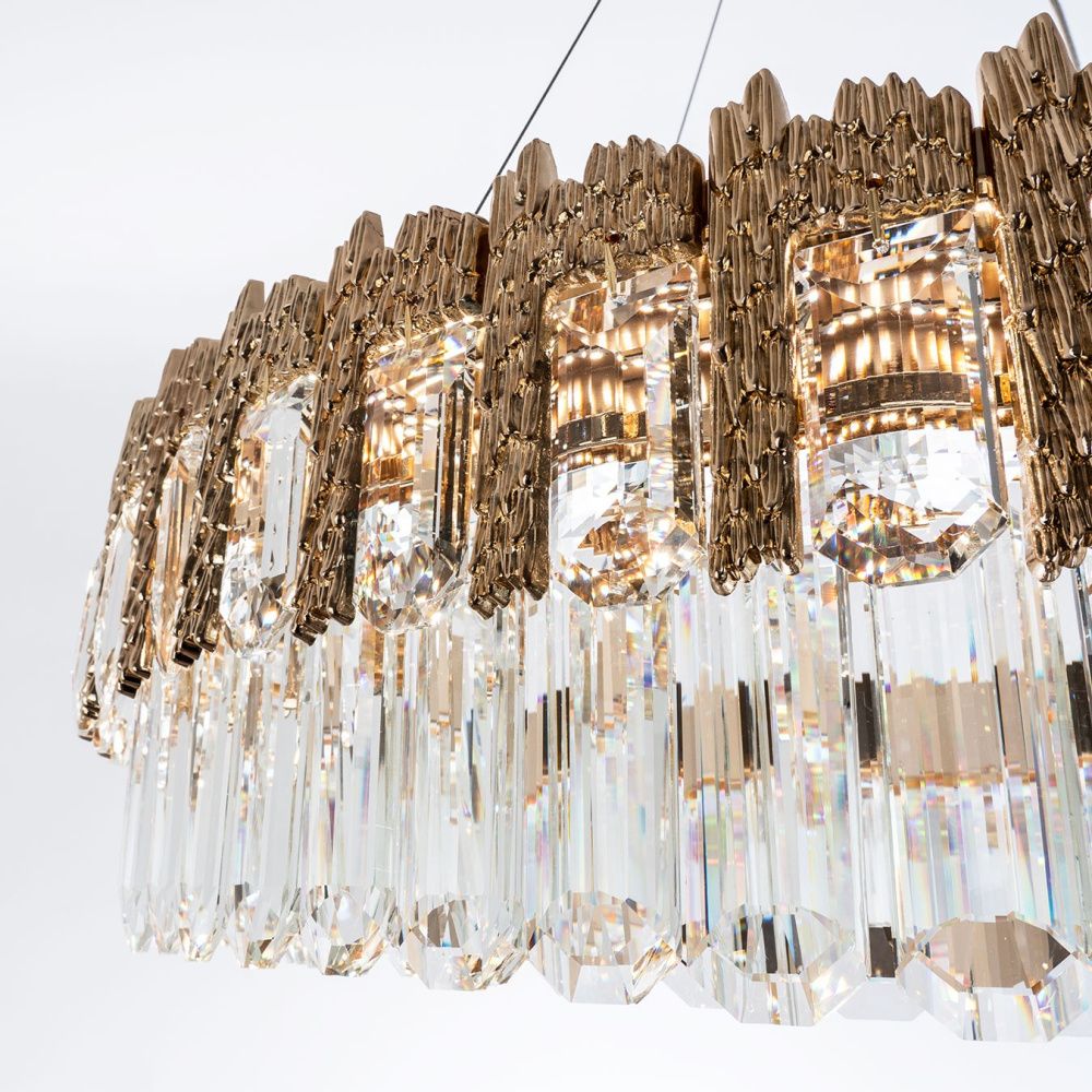 Подвесная люстра 80*50/120 см, LED 105W 3000-6000K MODELUX ML.830.800 GD золото