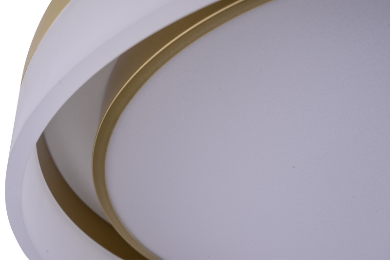 Накладной светильник 50*7 см, LED, 92W, 3000K-6000K Zortes Adel ZRS.1200.01, латунный